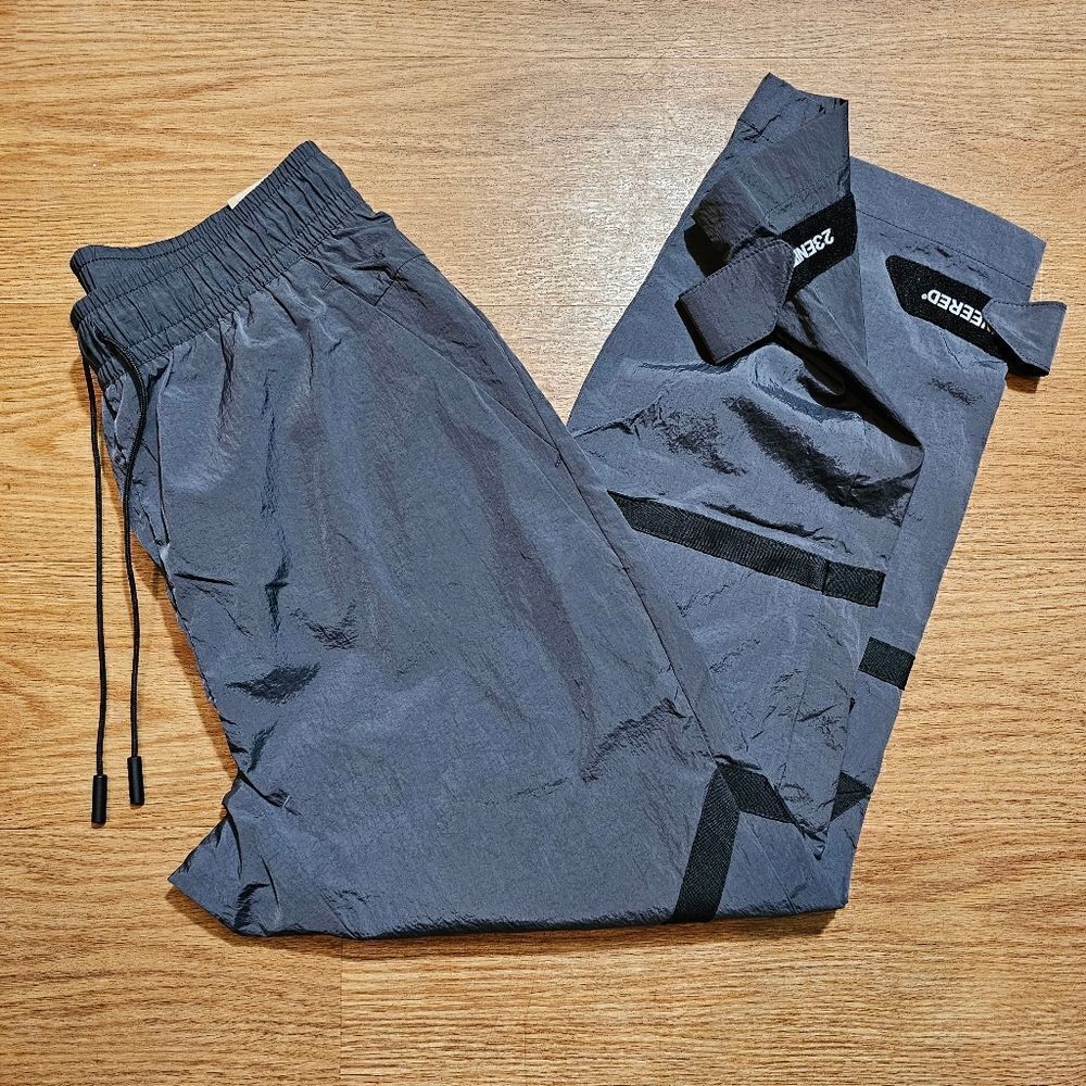 Nike Air Jordan Engineered 23 Woven Pants ShadowโS Black Grey DV7699-022โAdjust